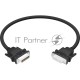 Удлинитель 1.0m DVI-D, черный, DVI/DVI, 25M/25F, FullHD, 28 AWG, GCR-54706