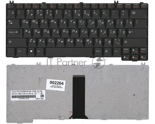 Клавиатура для ноутбука Lenovo Ideapad 3000 C100 C200 N100 N200 N220 N440 N500 V100 V200 Y500 черная