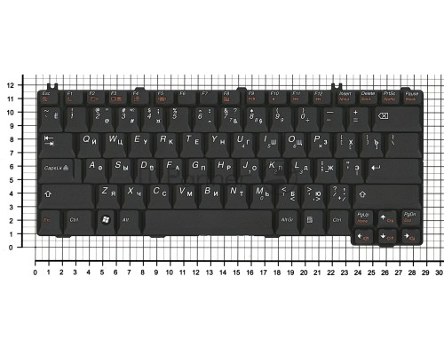 Клавиатура для ноутбука Lenovo Ideapad 3000 C100 C200 N100 N200 N220 N440 N500 V100 V200 Y500 черная