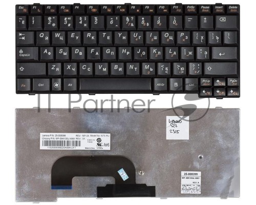 Клавиатура для ноутбука Lenovo IdeaPad S12 черная