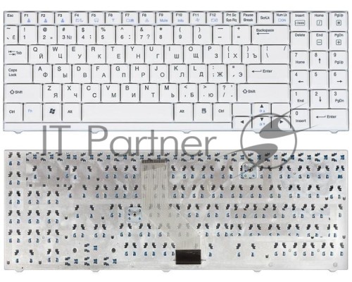 Клавиатура для ноутбука LG R500 S510 P1 S1 U4 белая