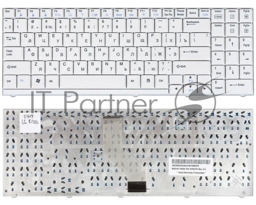 Клавиатура для ноутбука LG R500 S510 P1 S1 U4 белая
