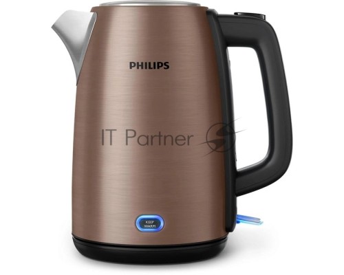 Чайник электрический Philips HD9355/92 1.7л. 1740Вт медный корпус: нерж.сталь/пластик