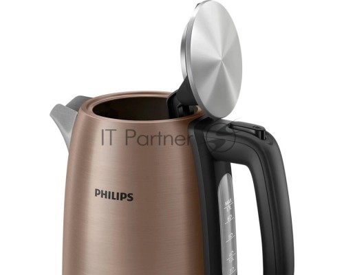 Чайник электрический Philips HD9355/92 1.7л. 1740Вт медный корпус: нерж.сталь/пластик