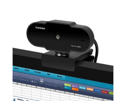 [веб камеры ] ExeGate GoldenEye C300 Full HD (матрица 1/4