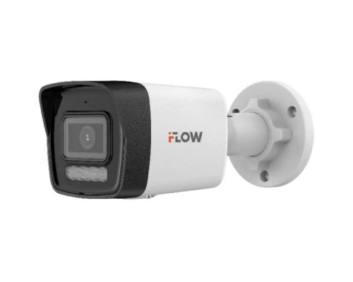 [Камеры видеонаблюдения] iFLOW F-IC-1122CM(2.8mm) Eco 2Мп уличная цилиндрическая IP-камера с гибридной Smart-подсветкой и встроенным микрофоном