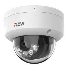 iFLOW F-IC-1422CM(2.8mm) Eco 2Мп уличная купольная IP-камера с гибридной Smart-подсветкой и встроенным микрофоном