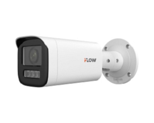 [Камеры видеонаблюдения] iFLOW F-IC-1642CMZ4(2.8-12mm) Eco 4Мп уличная цилиндрическая IP-камера с гибридной Smart-подсветкой до 50м и встроенным микрофоном