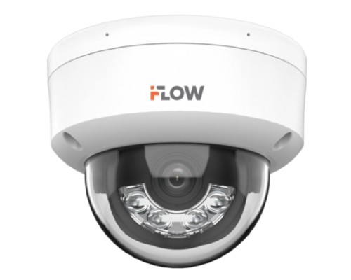[Камеры видеонаблюдения] iFLOW F-IC-2442C2MS(4mm) Value 4Мп уличная купольная IP-камера с гибридной Smart подсветкой до 30м  и технологией SharpSense