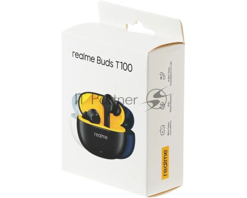 Гарнитура внутриканальные Realme Buds T100 RMA2109 белый беспроводные bluetooth в ушной раковине (6672687)