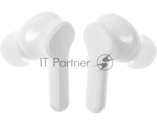 Гарнитура внутриканальные Realme Buds T100 RMA2109 белый беспроводные bluetooth в ушной раковине (6672687)
