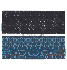 Клавиатура для ноутбука MacBook Pro 13 Retina A1708  черная плоский Enter