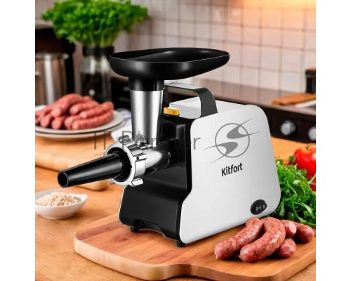 Мясорубка Kitfort КТ-2117 300Вт белый/черный