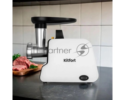 Мясорубка Kitfort КТ-2117 300Вт белый/черный