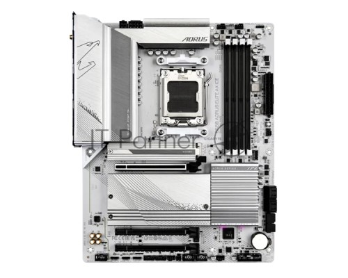 Материнская плата GIGABYTE B650 AORUS ELITE AX ICE, AM5, AMD B650, 4xDDR5, 4xSATA, 3xM.2, 1xPCI-E 4.0 x16, 1xHDMI, 1xDP, 1xUSB-C 3.2 Gen 2, 5xUSB-A 3.2 Gen 1, 2xUSB-A 3.2 Gen 2, 4xUSB-A 2.0, 1x 2.5Gb LAN, 3x3.5 мм, 7.1, ATX
