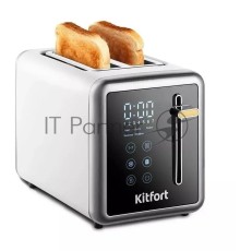 Тостер Kitfort КТ-6079 850Вт серебристый/черный