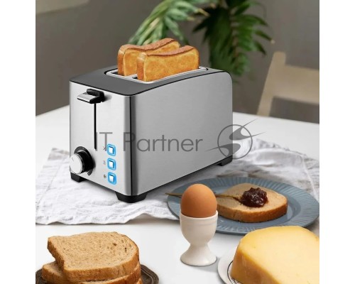 Тостер Kitfort КТ-6212 850Вт нержавеющая сталь