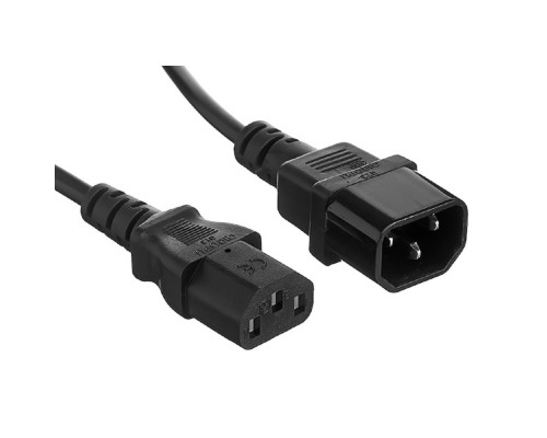 [кабели] Exegate EX297773RUS Кабель монитор - компьютер (UPS->устройство) ExeGate Power EC-3P (IEC 320 С13->С14) VDE-250V-3*1.0mm2, Омедненный алюминий, черный, 3м.