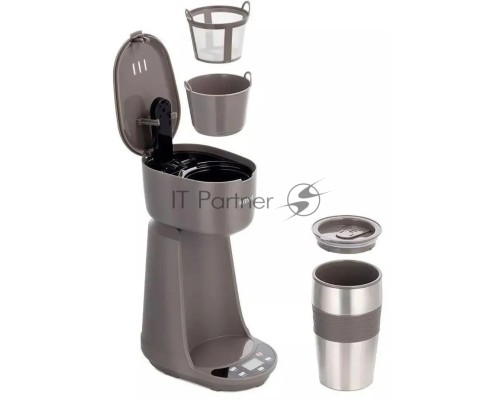 Кофеварка капельная Kitfort КТ-7304 серый, исп. кофе - молотый, 0.42 л, 750 Вт.