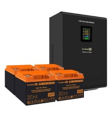 Exegate EX296637RUS Комплект ИБП EX296003RUS + батарея 45Ач EX285666RUS 4шт (инвертор, синус, для котла, настенный) FineSine SX-3000.LCD.AVR.2SH.T <3000VA/2100W, чистая синусоида, цветной LCD-дисплей,