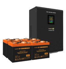 Exegate EX296685RUS Комплект ИБП EX296005RUS + батарея 55Ач EX285652RUS 4шт (инвертор, синус, для котла, настенный) FineSine SX-7000.LCD.AVR.2SH.T <7000VA/5000W, чистая синусоида, цветной LCD-дисплей,