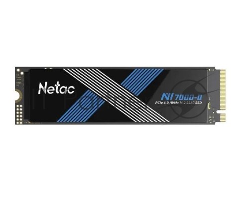 Накопитель SSD Netac 2Tb M.2 2280 NV7000Q, PCI-E 4.0 x4, 3D NAND, 7100/6200MBs, NVMe 1.4, 1280TBW, с радиатором