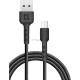 Кабель Defender F181, USB 2.0 (AM) - microUSB 2.0 (BM), 1метр, 2.4А, нейлоновая оплетка, чёрный