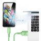 Кабель Defender F207, USB 2.0 (AM) - Apple Lightning (M), 1метр, 2.4А, силиконовая оплетка, зелёный.