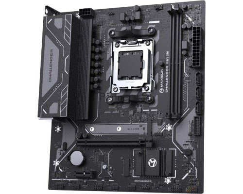 Материнская плата Maxsun Challenger B650M, AM5, AMD B650, 2xDDR5, 3xSATA III, 1xM.2, 1xPCI-E 4.0 x16, 1xDisplayPort, 1xHDMI, 1xRJ-45 1Gb LAN, 2xUSB 2.0, 4xUSB 3.2 Gen 1, 3x3.5 мм, 5.1-канальная, Micro-ATX