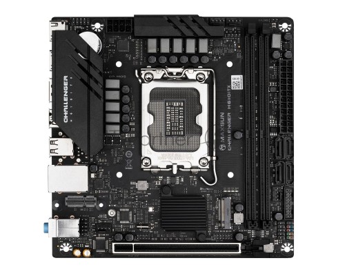 Материнская плата Maxsun MS-Challenger H610ITX 2LAN V3, LGA 1700, Intel H610, 2xDDR4, 4xSATA, 1xM.2, 1xPCI-E 4.0 x16, 2xHDMI, 1xDisplayPort, 1x 2.5Gb LAN, 2xUSB 3.2 Gen 1, 3xUSB 2.0, 3x3.5 мм, 5.1, Mini-ITX