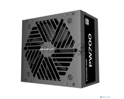 Блок питания Powercase PW700 (80 Plus, ATX 2.31, 700W, APFC, DC-DC, 120mm Fan) / PS-700W-DC