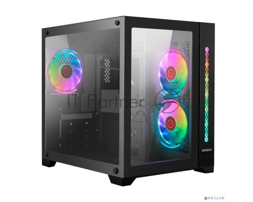 Компьютерный корпус Ginzzu V350 RGB CRC6  FAN12CM RGB*3