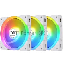 Вентилятор Thermaltake Swafan EX12 реверсивный ARGB 120x120x25mm белый 4-pin 30.6-32.5dB Ret (CL-F169-PL12SW-A)