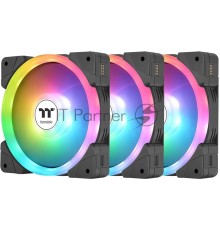Вентилятор Thermaltake Swafan EX12 реверсивный ARGB 120x120x25mm черный/белый 4-pin 30.6-32.5dB Ret (CL-F167-PL12SW-A)