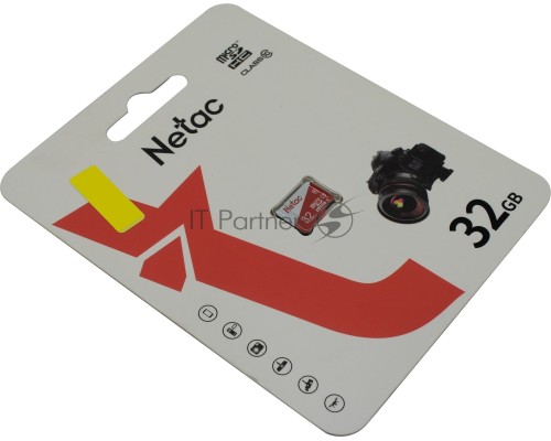 Карта памяти Netac P500 ECO 32GB MicroSDHC C10 up to 80MB/s, retail pack card only