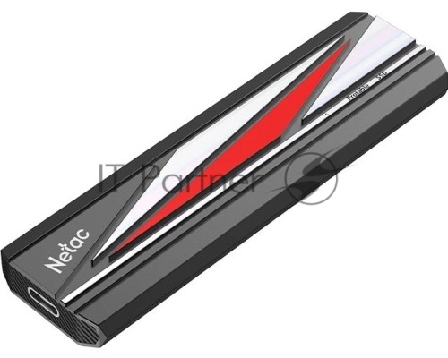 Внешний накопитель SSD Netac ZX20L 256GB USB 3.2 Gen 2 Type-C External SSD, R/W up to 2000MB/1800MB/s, with USB C to A cable and 20Gbps USB C to C cable, 5Y wty