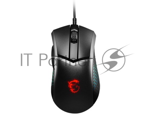 Мышь проводная MSI Clutch GM51 Lightweight черный, 26000 dpi, USB, кнопки - 6