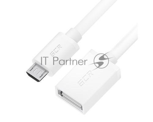 Кабель GCR 1.0m Type C-C, белый, для iPhone 15, Android, текстиль, в коробке, GCR-55683