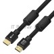 Кабель GCR Premium 0.5m HDMI 2.1, ECO Soft капрон, черно-красный, HDR 4:4:4, Ultra HD, 8K 60Hz/4K*120Hz, 3D, 48 Гбит/с, 3 Х экран с армированием, GCR-55763