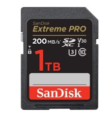 SecureDigital 1TB SanDisk Extreme Pro SD UHS I 1TB Card for 4K Video for DSLR and Mirrorless Cameras 200MB/s Read & 140MB/s Write