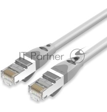 Патч-корд Vention прямой SFTP cat.6A, RJ45 - 0,3м. Серый