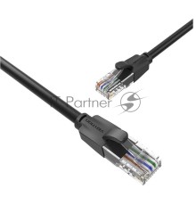 Патч-корд Vention прямой UTP cat.6, RJ45 - 15м. Черный
