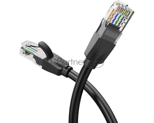 Патч-корд Vention прямой UTP cat.6, RJ45 - 8м. Черный