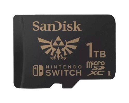 [Карта памяти ] SecureDigital 1TB SanDisk Nintendo MicroSDXC UHS-I card for Nintendo Switch, Zelda Edition- 1TB, Up to 100MB/s read; up to 90MB/s write