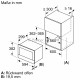 Встраиваемая микроволновая печь Bosch BEL7321B1 900Вт, 5 режимов, кварцевый гриль,инвертер, 21 л, черный, петли слева
