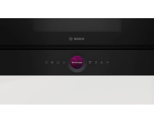 Встраиваемая микроволновая печь Bosch BEL7321B1 900Вт, 5 режимов, кварцевый гриль,инвертер, 21 л, черный, петли слева