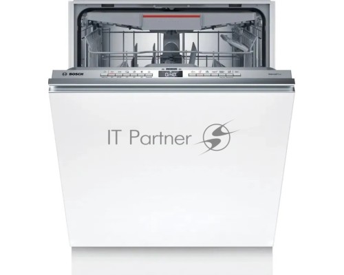 Встраиваемая посудомоечная машина Bosch SMV4EVX01E загрузка на 14 комплектов посуды, электронное управление, 6 программ, 59.8x55x81.5 см, нержавеющая сталь цвет, сушка: с открыванием дверцы/с теплообменником, индикация на полу: луч