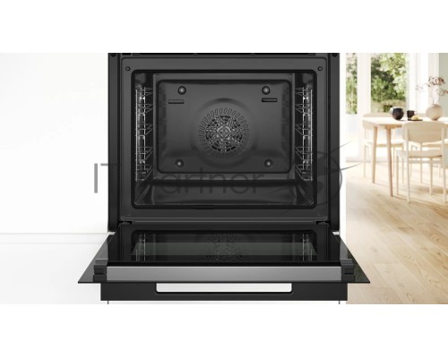 Встраиваемый духовой шкаф Bosch HBG9742B1S с 14 режимами нагрева,контроль температуры от 30 °C до 300 °C,объем 71 л