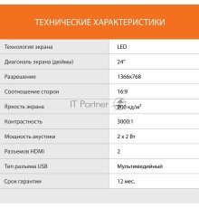 Телевизор LED SunWind 24