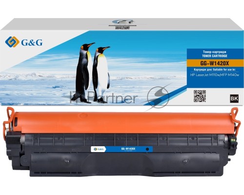 Картридж лазерный G&G GG-W1420X W1420A черный (2000стр.) для HP LJ M110w/MFP M140w